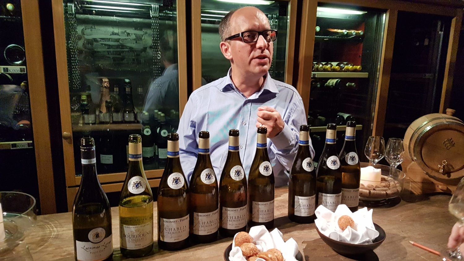 Notes sur une dégustation de vins Simonnet-Febvre
