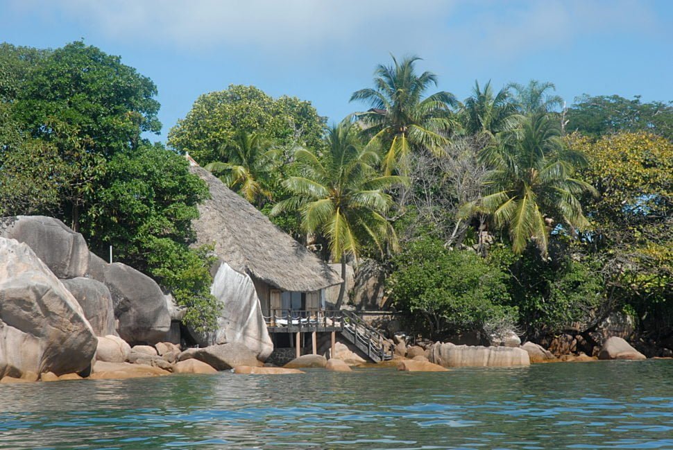L’Ilot Chauve-Souris sur l’île de Praslin.