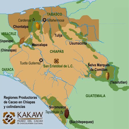 Les zones de production du cacao