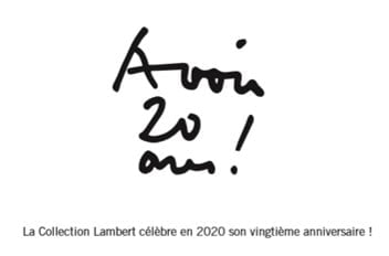 Collection Lambert, Avoir 20 ans ! à Avignon